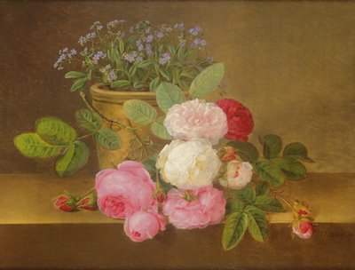 Still Life of Flowers by Johan Laurents Jensen